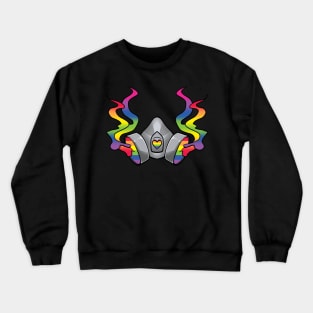 Rainbow Gas Mask Crewneck Sweatshirt